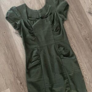 Stop Staring Forest Green Midi Dress XL
